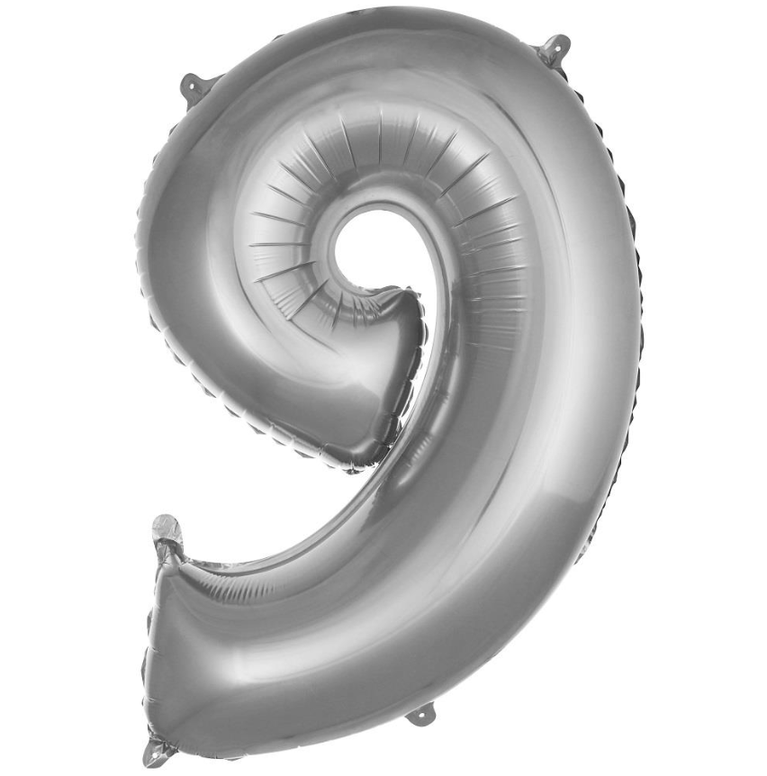 Folyo Balon Gümüş 9 16 İnç 36 Cm